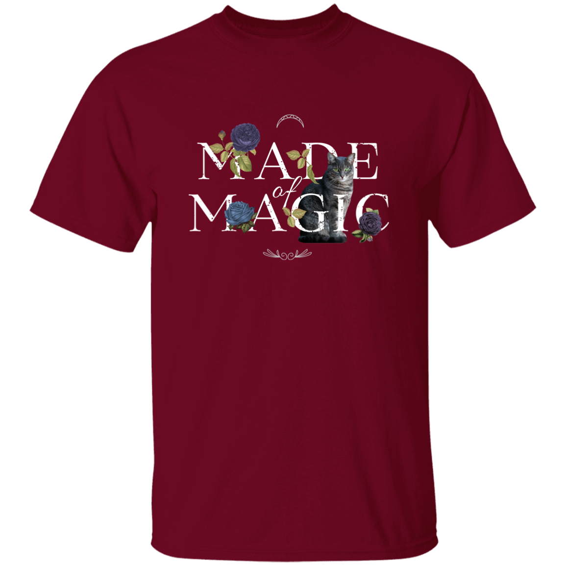 Floral Made of Magic Cat T-Shirt