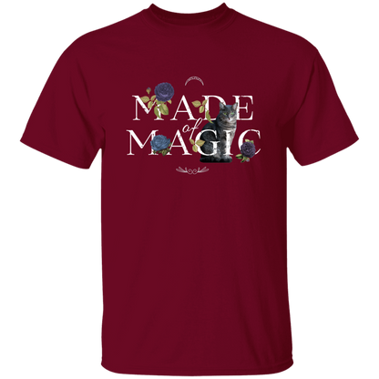 Floral Made of Magic Cat T-Shirt