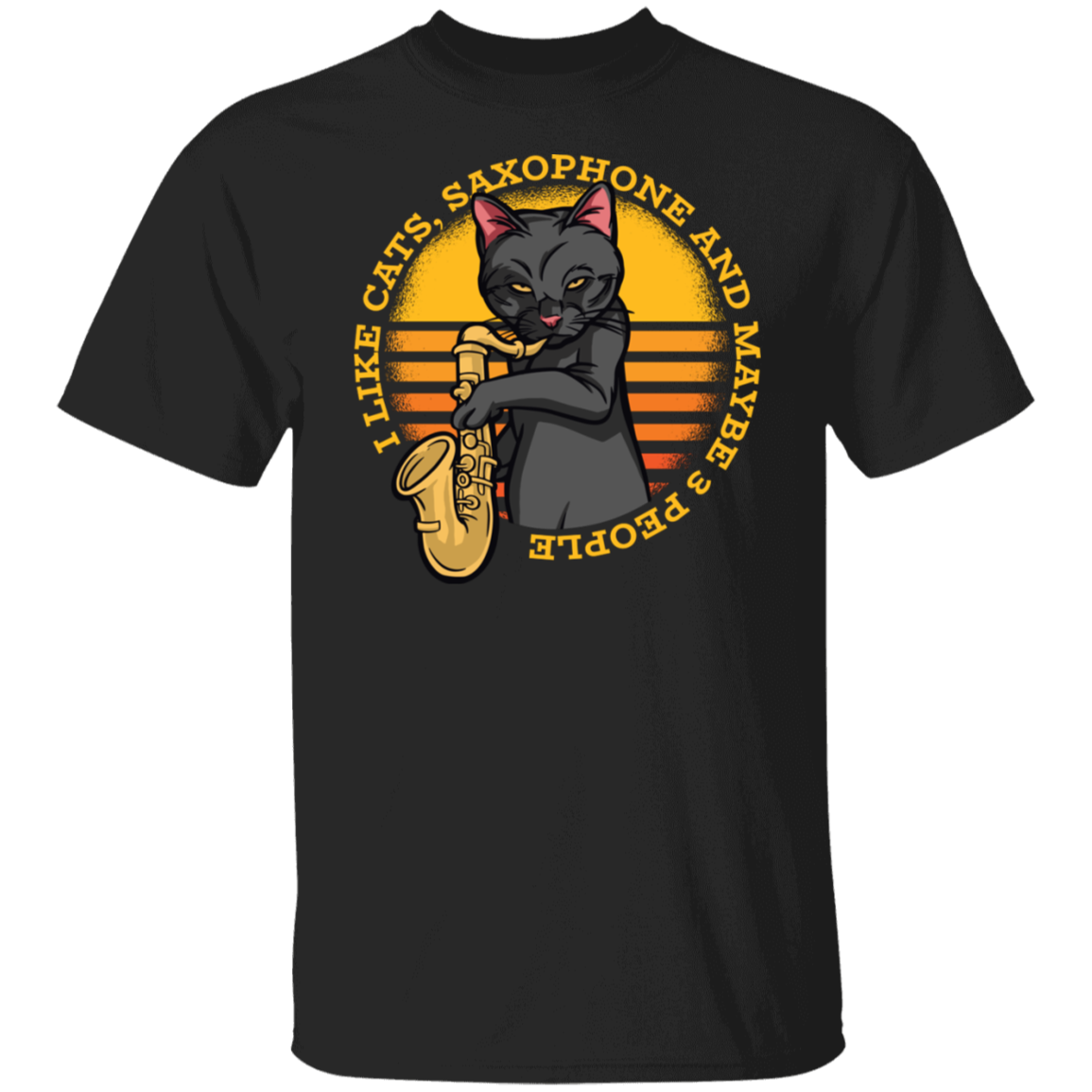 Cat Saxofón T-Shirt