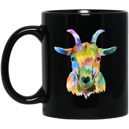 Goat Mug Colorful Style Goat
