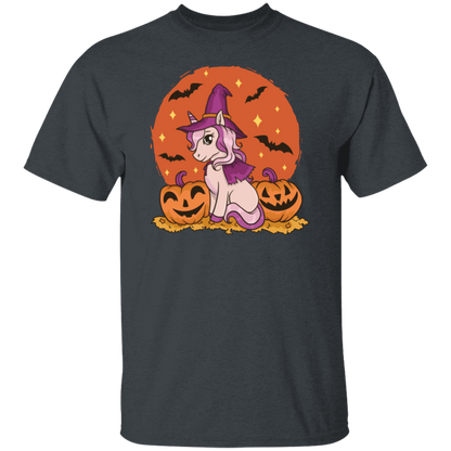 Unicorn Witch Hallowen Cute T-shirt Design