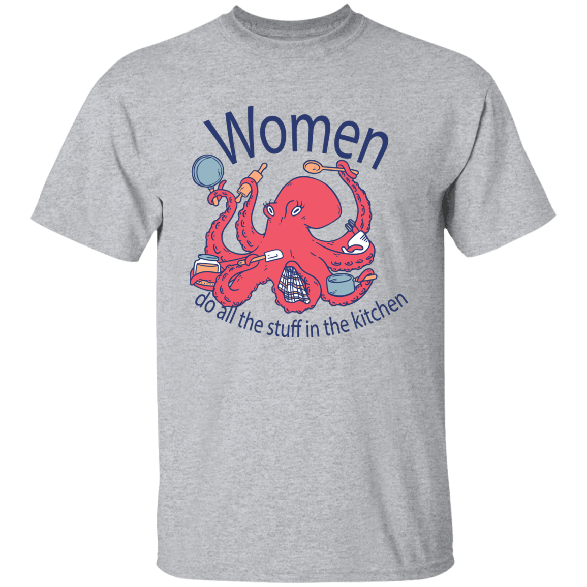 Octopus Sea Animal Cooking T-Shirt