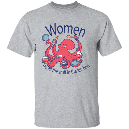 Octopus Sea Animal Cooking T-Shirt
