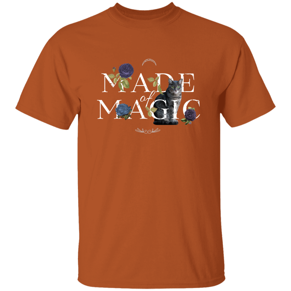 Floral Made of Magic Cat T-Shirt
