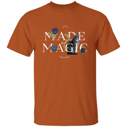 Floral Made of Magic Cat T-Shirt