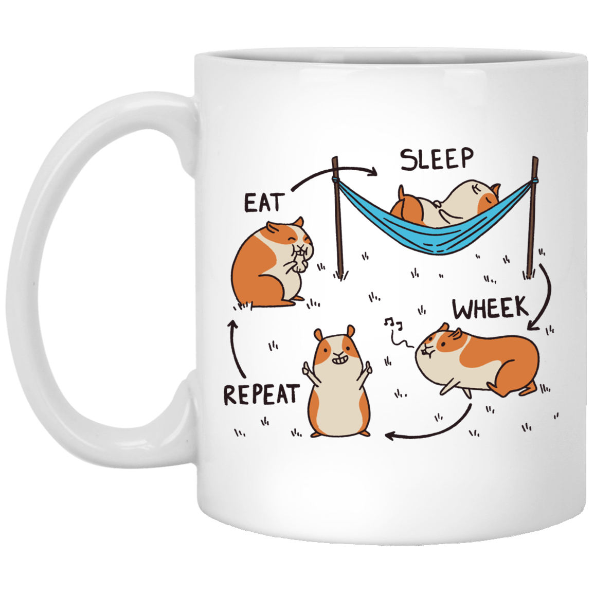 Hamster Guinea Pig Cycle Mug
