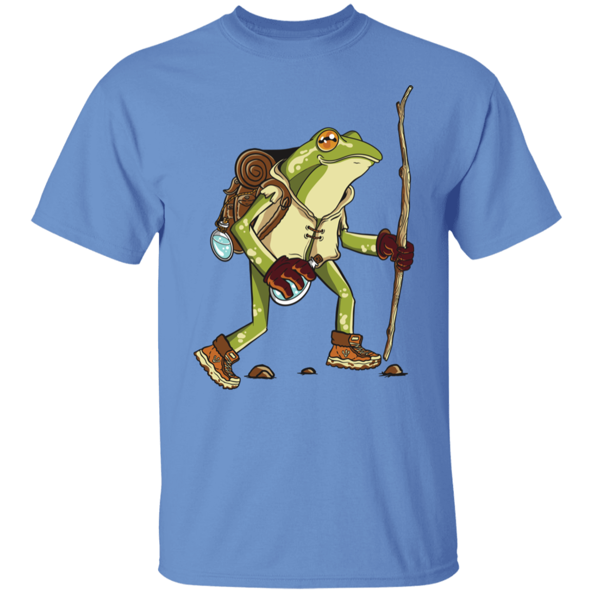 Frolic in Nature with the Hiking Frog T-Shirt !