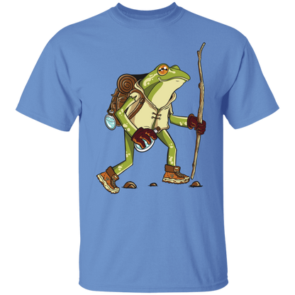 Frolic in Nature with the Hiking Frog T-Shirt !